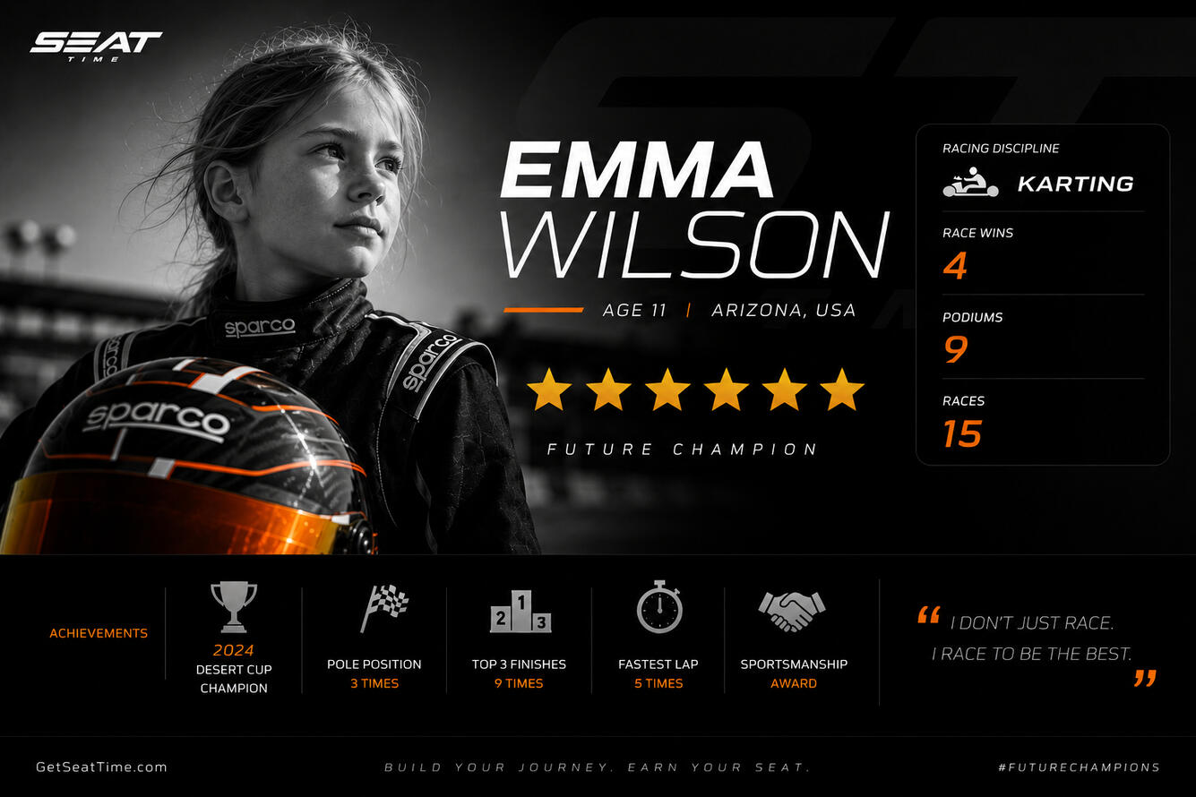 Emma Wilson Emma Wilson | Seat Time Profile